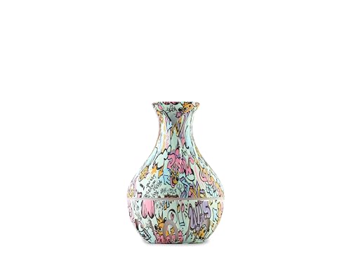 mobigon Wood Cool Mist Ultrasonic Humidifier for Room Moisture, Aroma Diffuser for Home, 200ml Essential Oil Diffuser with 7 Colorful Night Light, Auto Shut-Off, Home, Office, car (Style 1)
