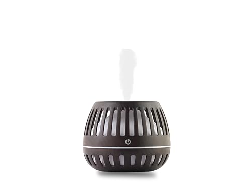 mobigon Wood Cool Mist Ultrasonic Humidifier for Room Moisture, Aroma Diffuser for Home, 200ml Essential Oil Diffuser with 7 Colorful Night Light, Auto Shut-Off, Home, Office, car (K.Dark Brown)